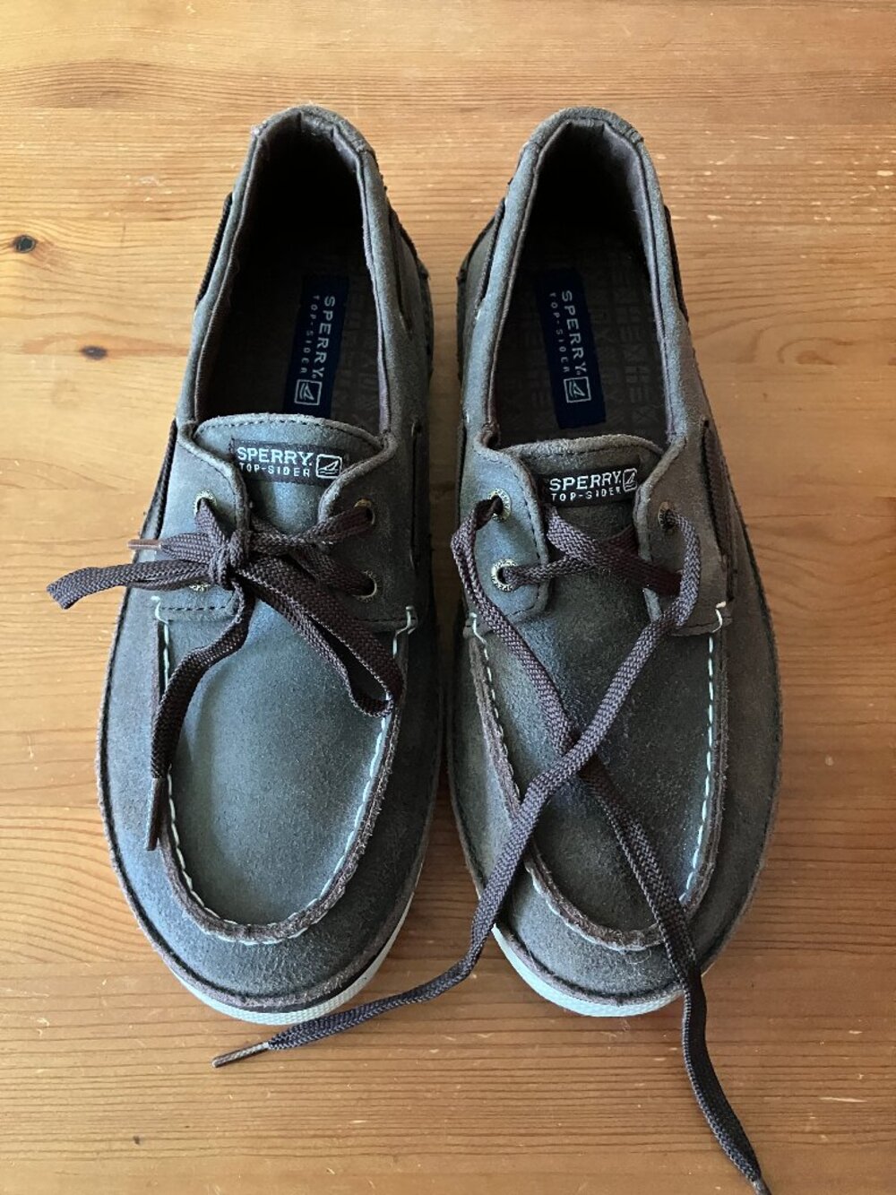 SPERRY Top-sider Cruz Men's Brown Leather  Boat Shoes Size US-5M, EU-37, UK-4